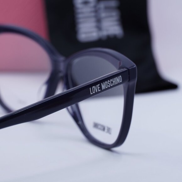 Moschino MOL506 0PJP00 Square Eyeglasses - Blue/Red 56mm - Picture 11 of 12